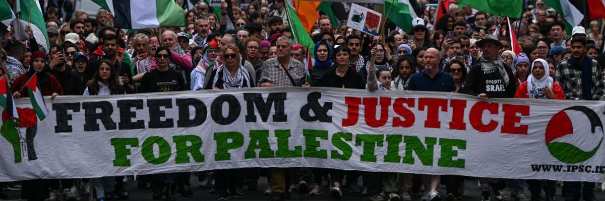 March For Palestine In Dublin