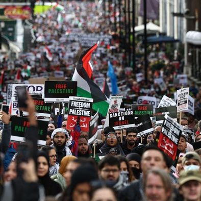 'March For Palestine' in London on October 21, 2023