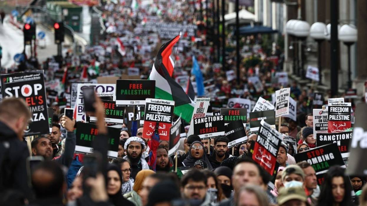 'March For Palestine' in London on October 21, 2023