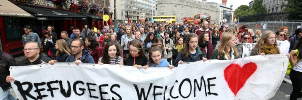 Across Europe, Tens of Thousands Rally to Welcome Refugees