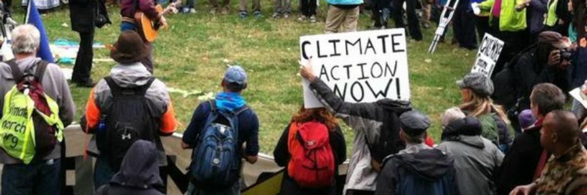 Completing 3000 Mile Trek, Activists Descend on White House Demanding 'Climate Action Now!'