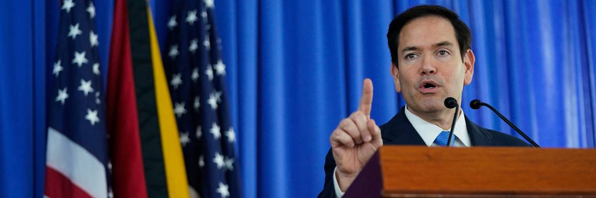 Marco Rubio speaks in Guayana.