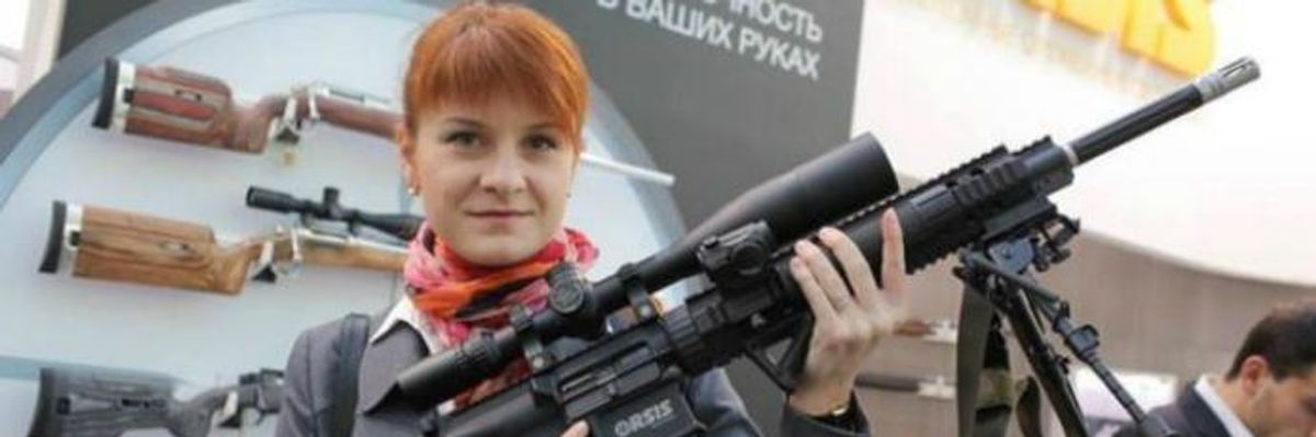 As Russian Maria Butina Arrested for Trying to Infiltrate NRA, Trump's Treasury Dept. Makes It Easier for "Dark Money" Groups to Hide Secret Donors