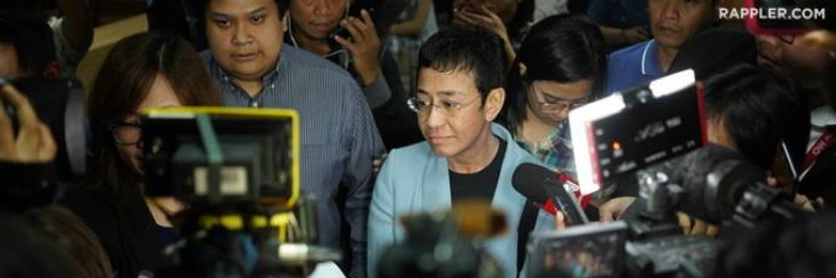 Global Condemnation After Journalist Who Blamed Trump for Duterte's Attacks on Free Press Arrested in Philippines