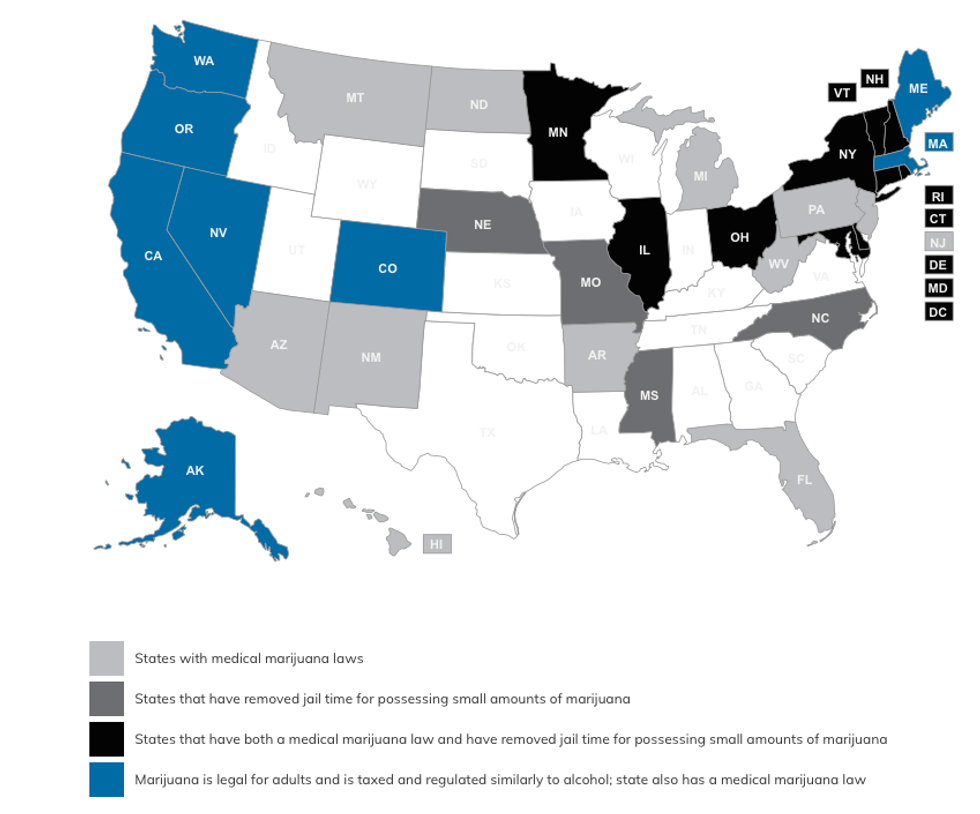 Marijuana laws by state