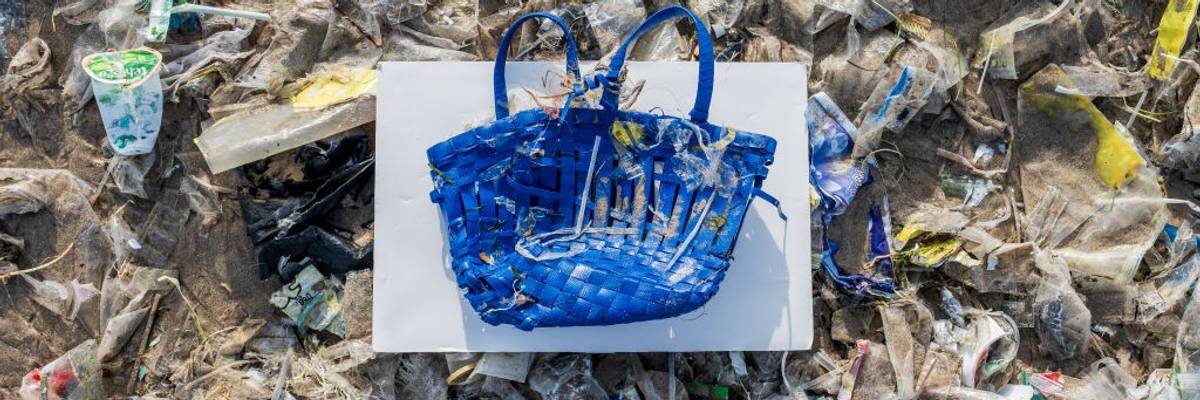 Marine plastic pollution.