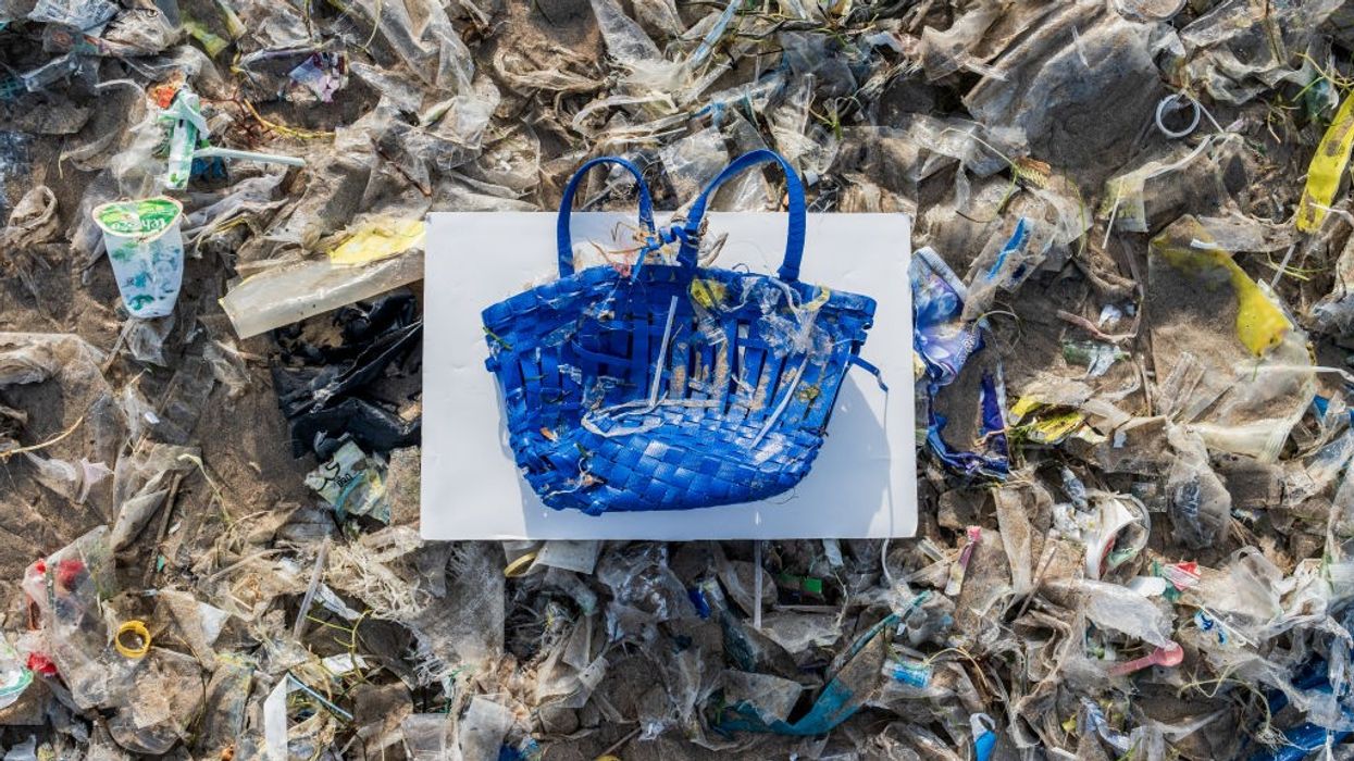 Marine plastic pollution.