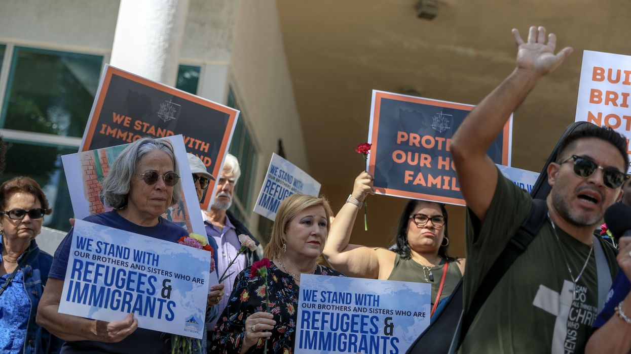 Mass And Prayer Service For Immigrants Held At Immigration Court In Miami