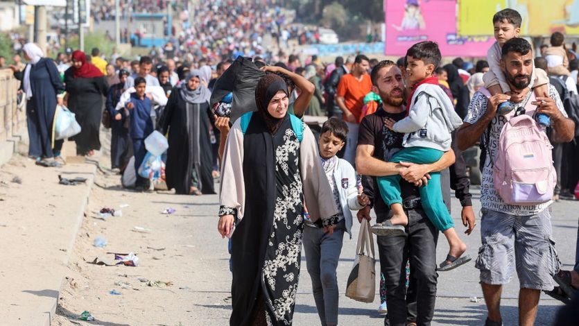 mass exodus of Palestinians from Gaza