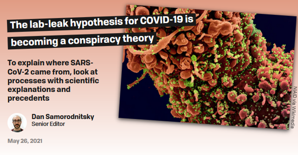 Massive Science: The lab-leak hypothesis for COVID-19 is becoming a conspiracy theory