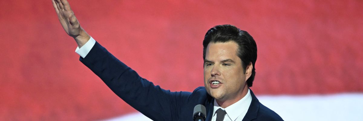 Matt Gaetz speaks at RNC in July