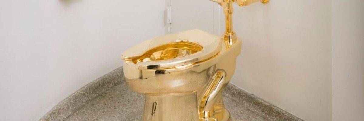 Trump Wanted a Van Gogh. Instead, the Guggenheim Offered Him a Gold Toilet Called 'America'