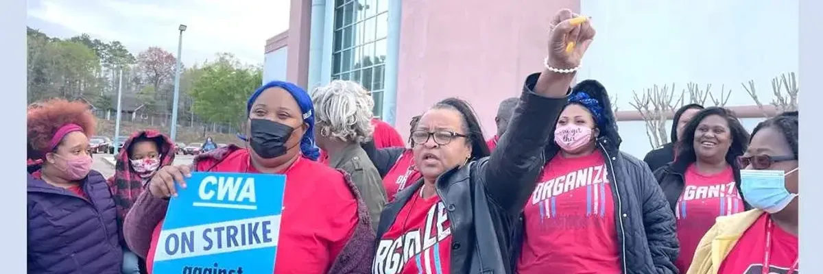 Maximus call center workers on strike.