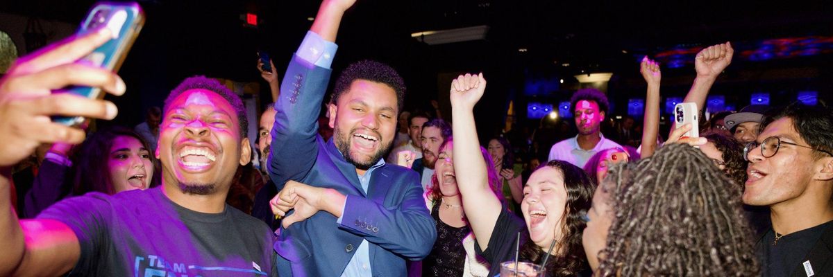 Maxwell Frost celebrates victory in Florida U.S. House race