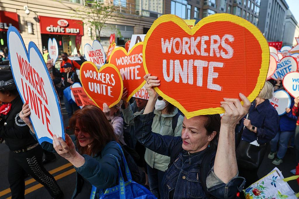 May Day Demonstrations Held In Cities Across The Nation
