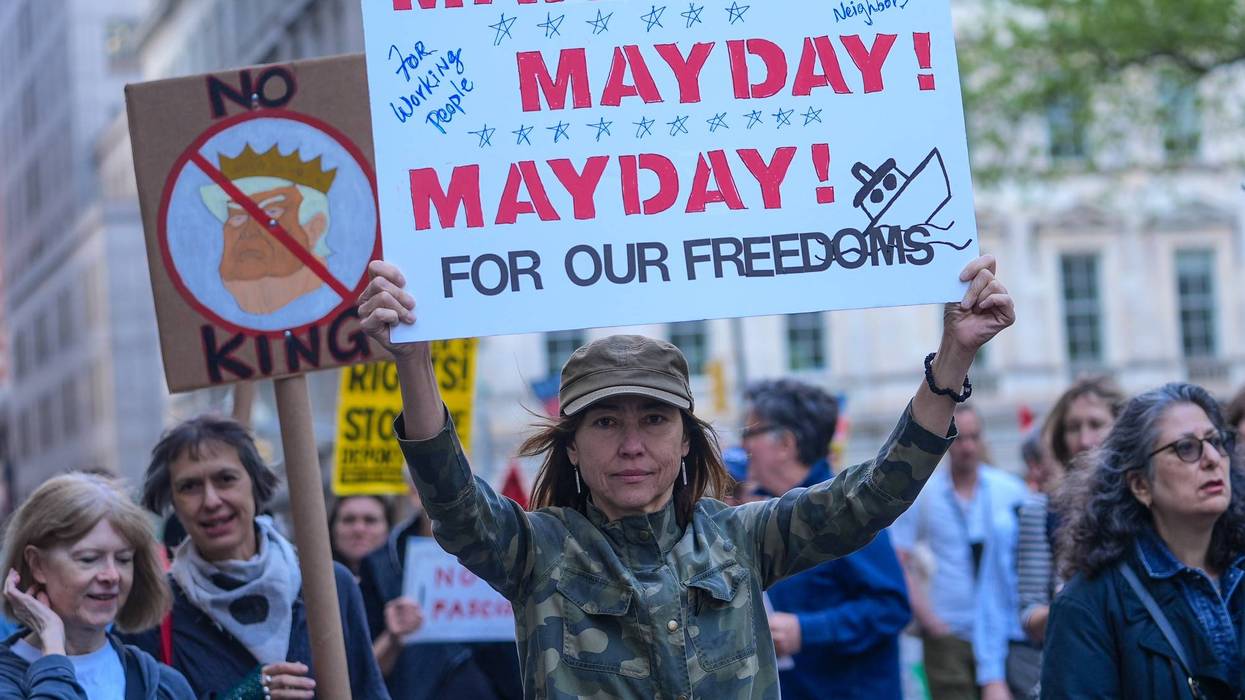 May Day protest in New York City