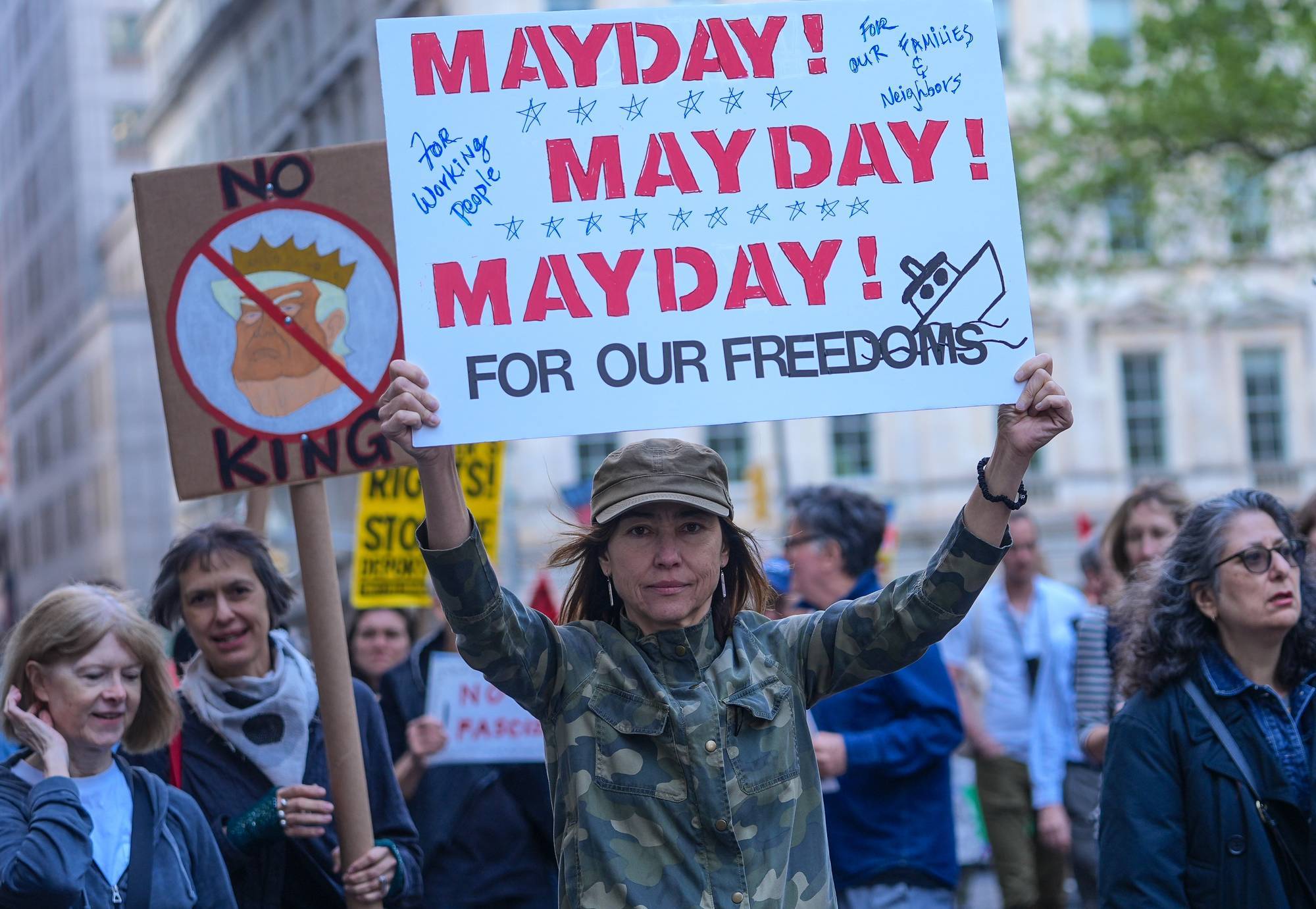 May Day protest in New York City