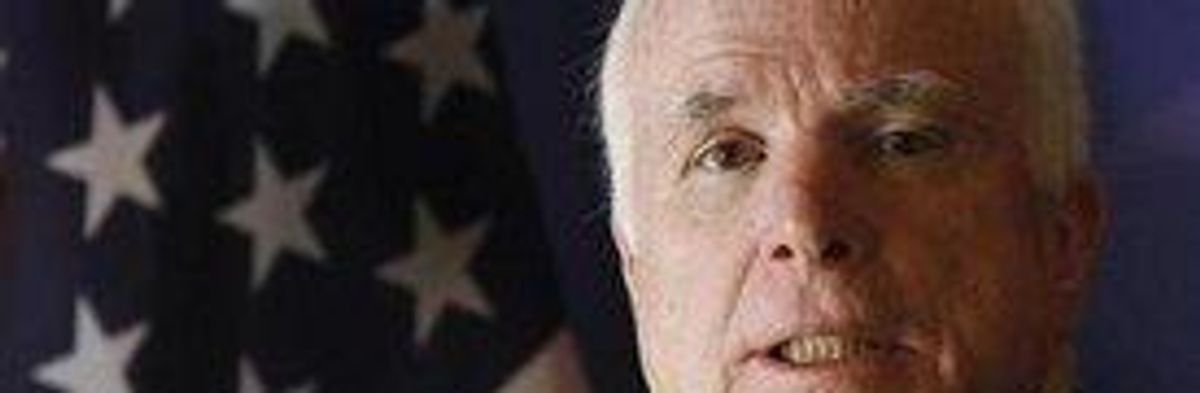 Senator McCain Wants to Wage War Against Syria