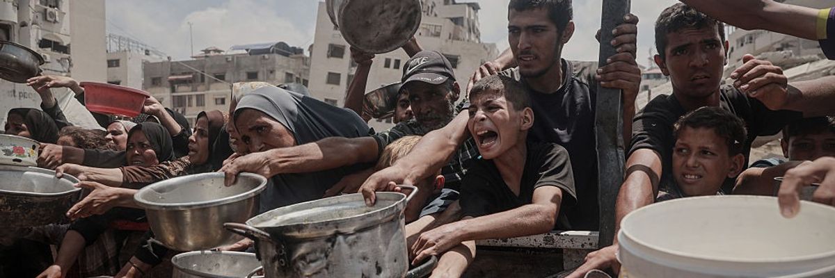 Meals distributed to Palestinians struggling with hunger in Gaza