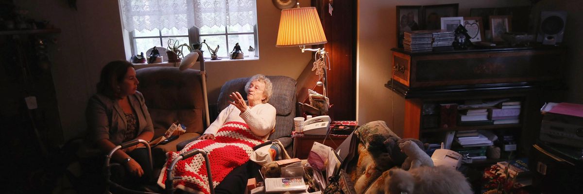 Meals on Wheels visit.