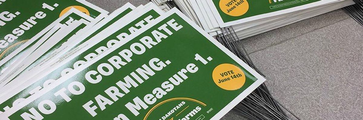 North Dakota Rejects Corporate Farm Ownership by 3-to-1 Margin
