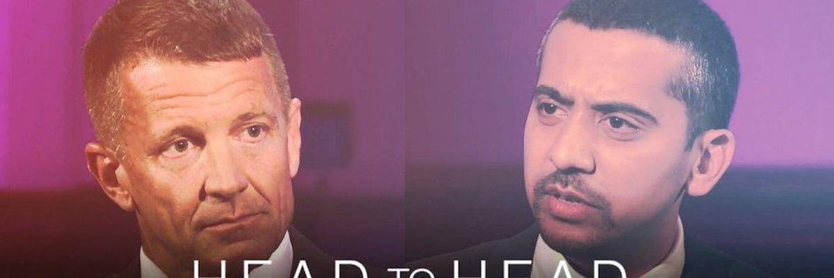 Watch: Mercenary Erik Prince Confronted Over Calling Iraqis 'Barbarians'