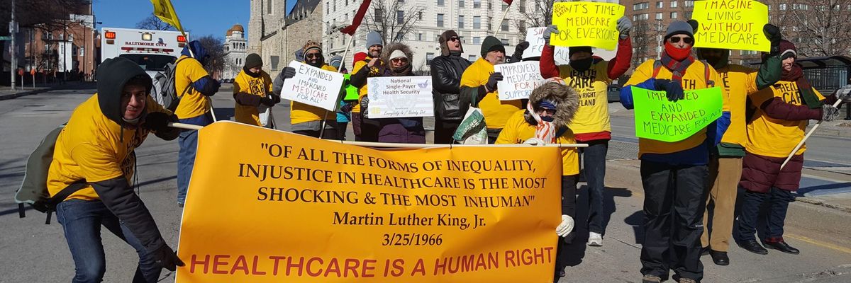 Medicare for All activists rally in Baltimore 