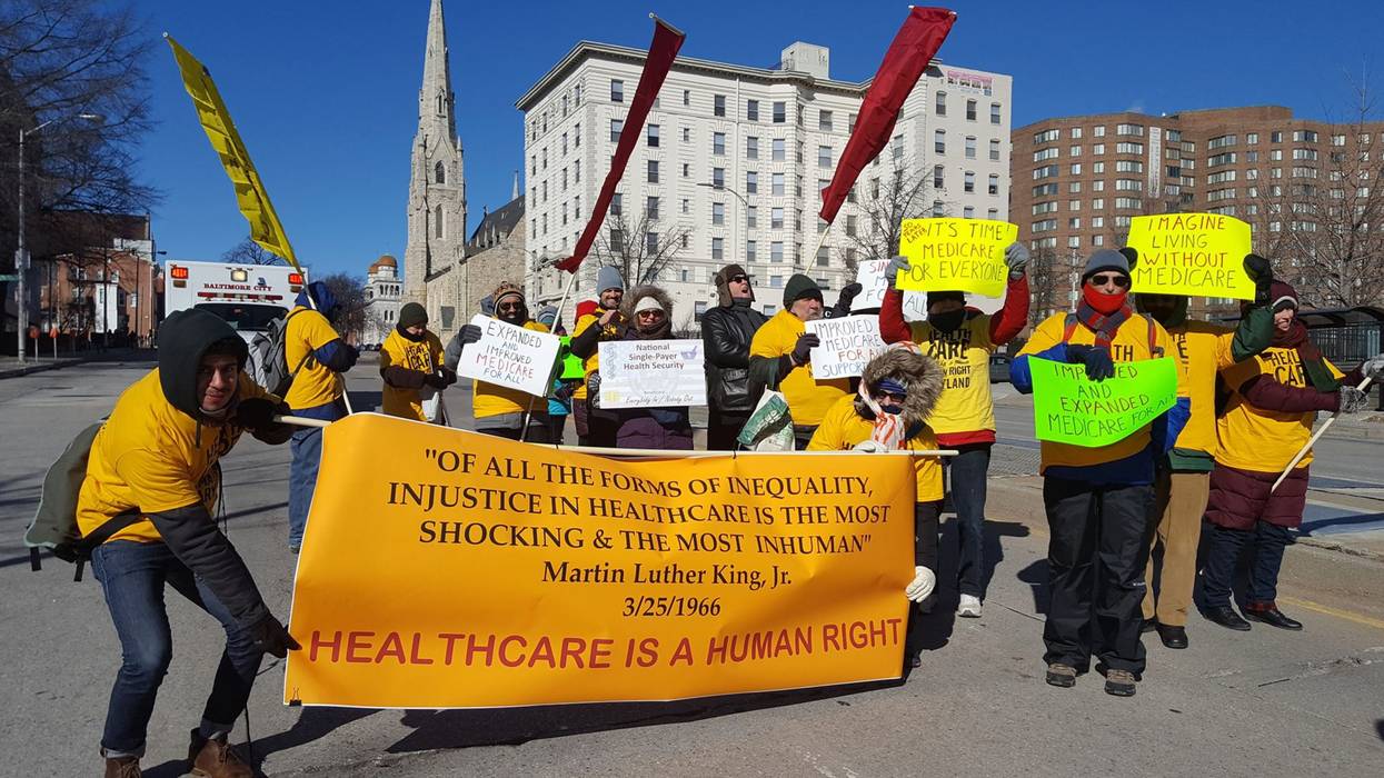 Medicare for All activists rally in Baltimore