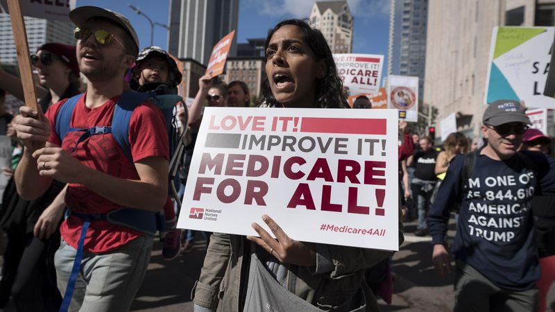 Medicare for All Rally in Los Angeles