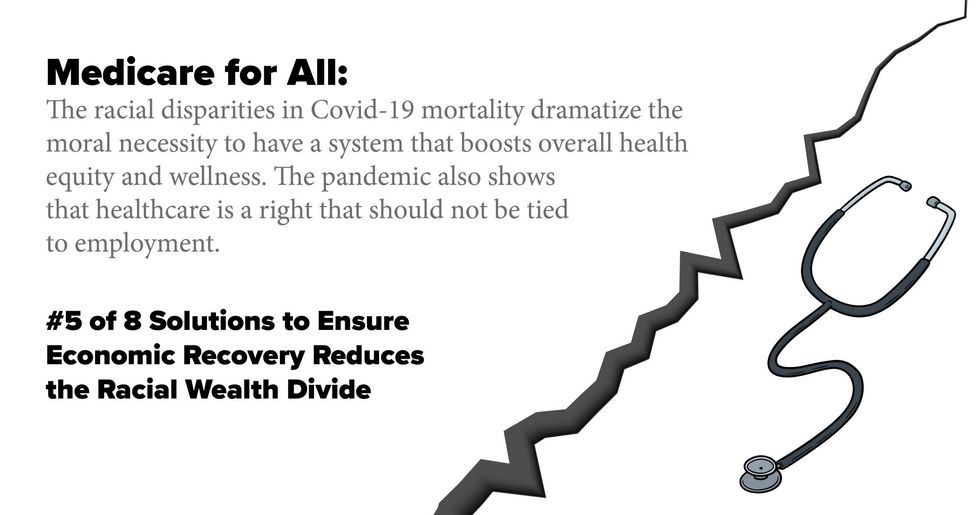 Medicare for All: The racial disparities in Covid-19 mortality dramatize the moral necessity to have a system that boosts overall health equity and wellness. The pandemic also shows that healthcare is a right that should not be tied to employment.