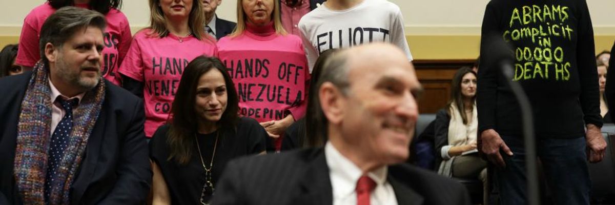 'Don't Listen to This War Criminal!': Peace Activists Arrested at Elliott Abrams Hearing on Venezuela