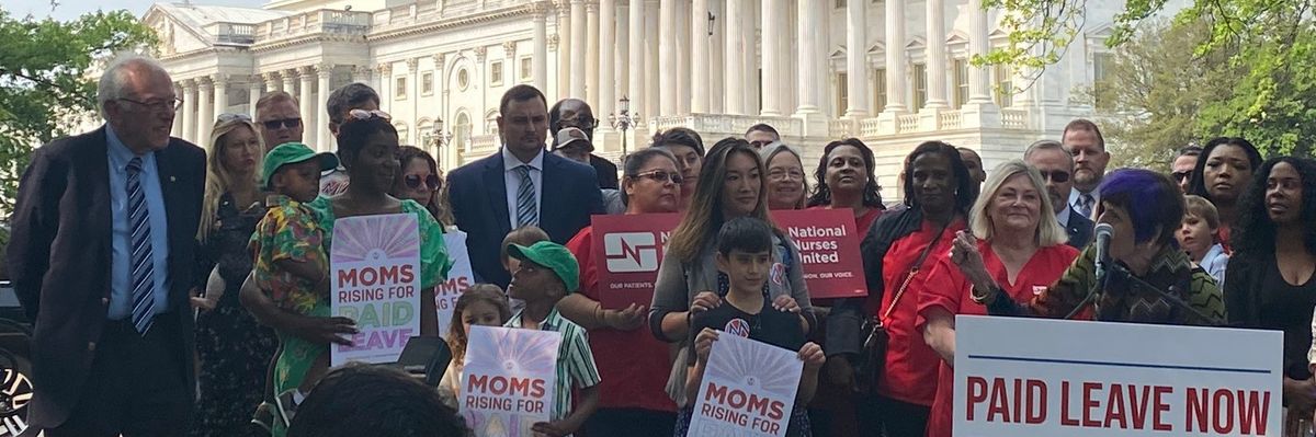 Members of Congress introduced the Healthy Families Act and the Family and Medical Insurance Leave Act in Washington, D.C. on May 17, 2023.