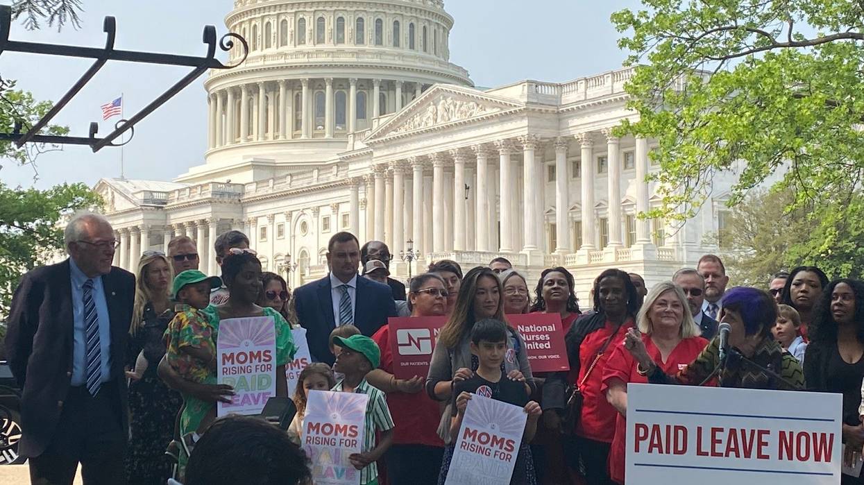 Members of Congress introduced the Healthy Families Act and the Family and Medical Insurance Leave Act in Washington, D.C. on May 17, 2023.