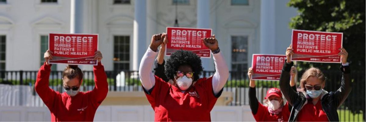 Trump's Failure on Covid-19 Testing and Tracking Data Has Led to Deaths of 1,700 Healthcare Workers, Nurses Union Report Shows