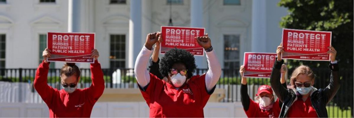 Trump's Failure on Covid-19 Testing and Tracking Data Has Led to Deaths of 1,700 Healthcare Workers, Nurses Union Report Shows