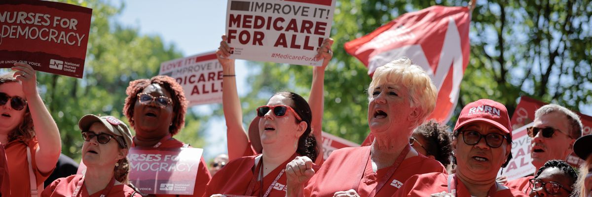 Medicare for All Backers Argue It's a Better Solution Than Whatever Trump Is Cooking Up