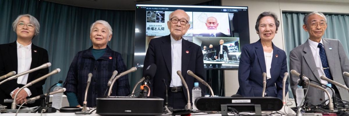 Members of Nihon Hidankyo.