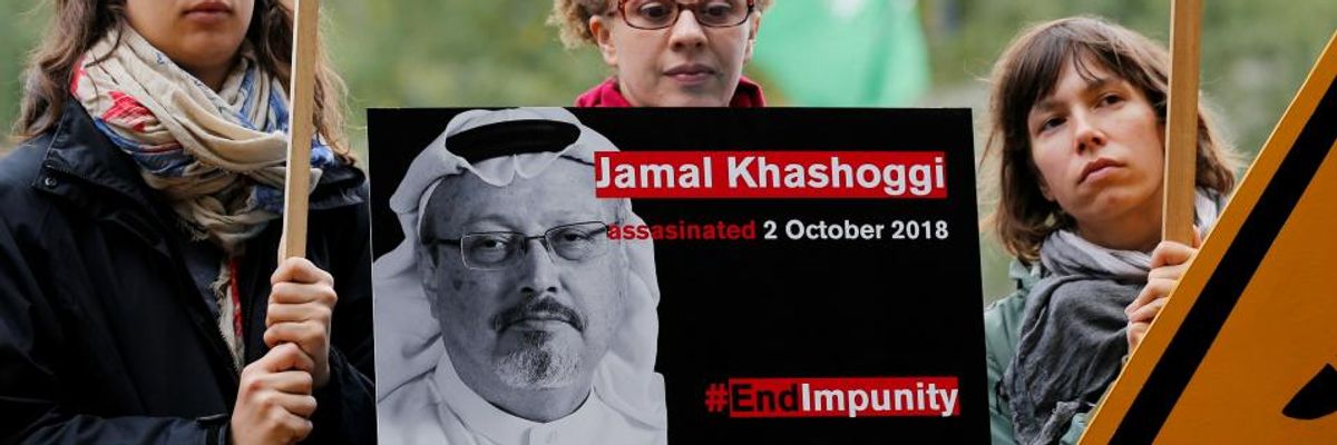 Wall Street Execs Under Fire for Accepting 'Blood-Stained Invitation' to Saudi Investment Event One Year After Khashoggi Murder