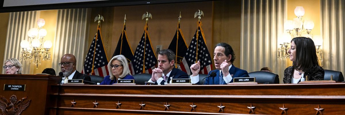 Members of the House January 6 committee conduct a hearing