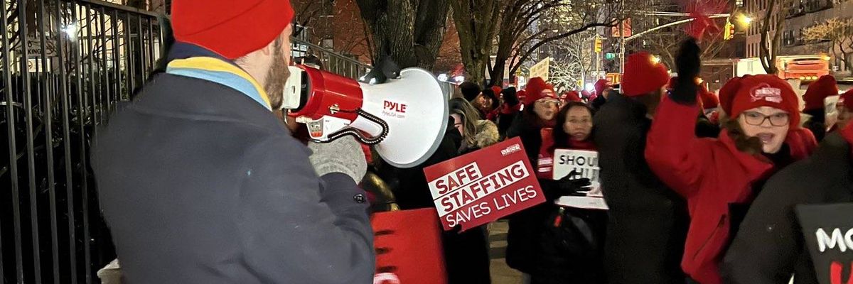 Largest Nurses Strike in NYC History as Nearly 15,000 Healthcare Workers Hit the Picket Line