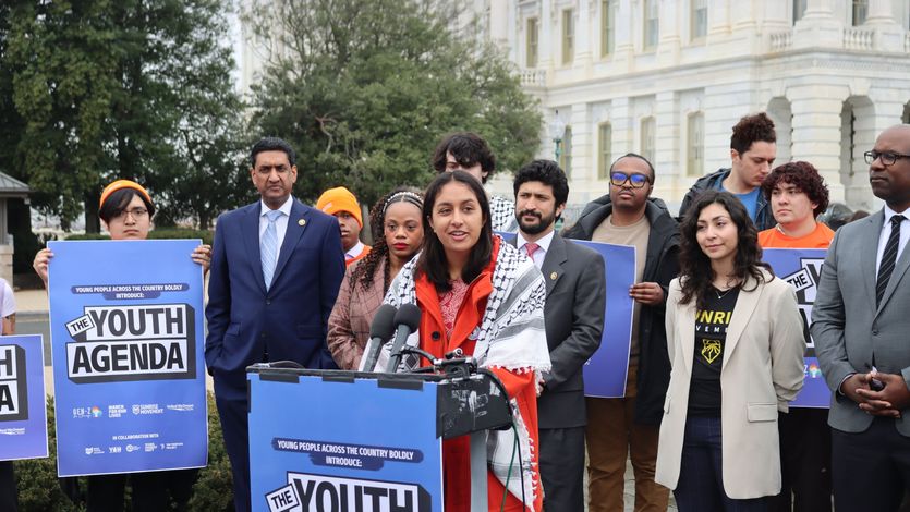 Members of youth-led advocacy groups and Congress