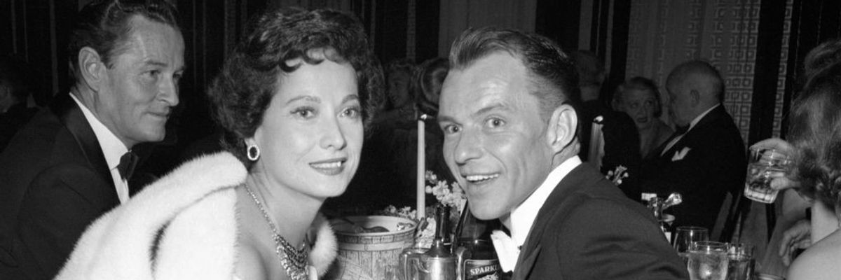 Merle Oberon and Frank Sinatra