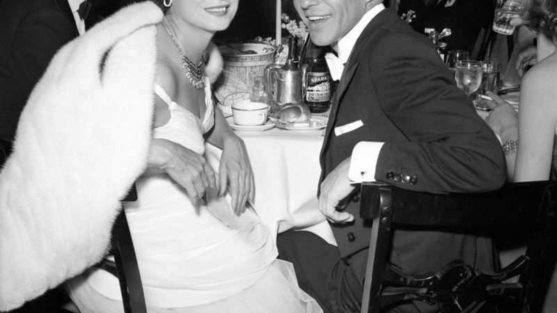 Merle Oberon and Frank Sinatra