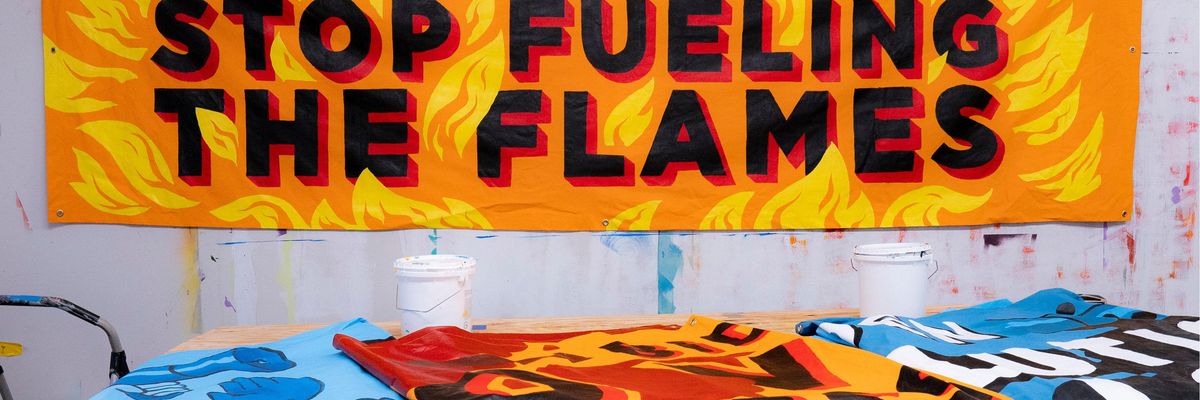 Message to Biden on climate says "Stop Fueling the Flames"