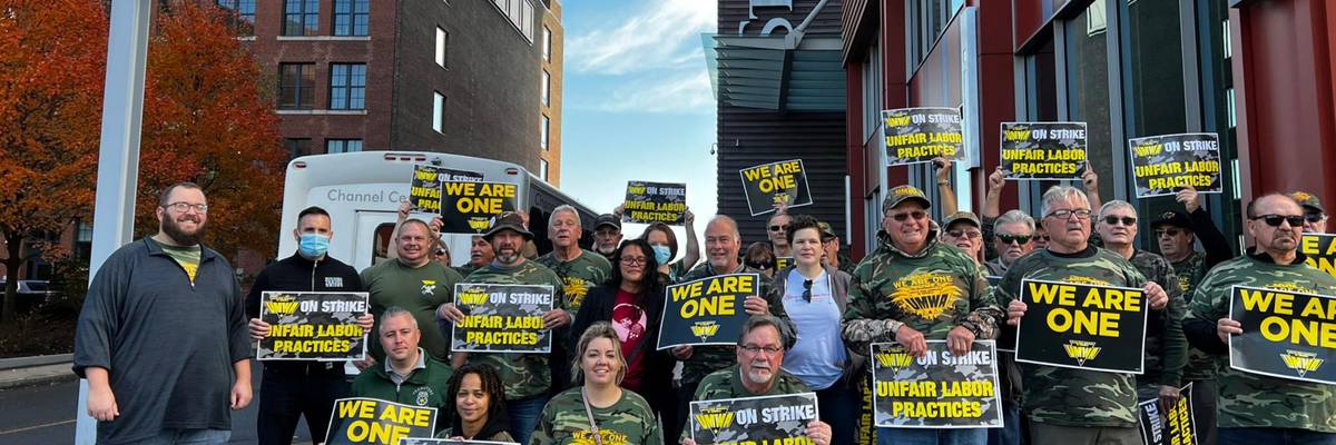 Met Warrior coal miners affiliated with the United Mine Workers of America strike in Alabama.