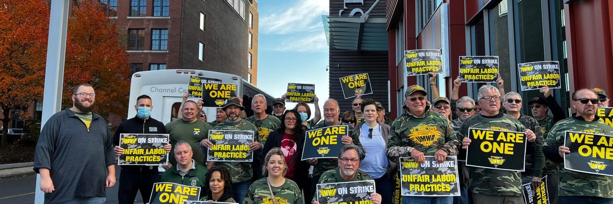 Met Warrior coal miners affiliated with the United Mine Workers of America strike in Alabama.