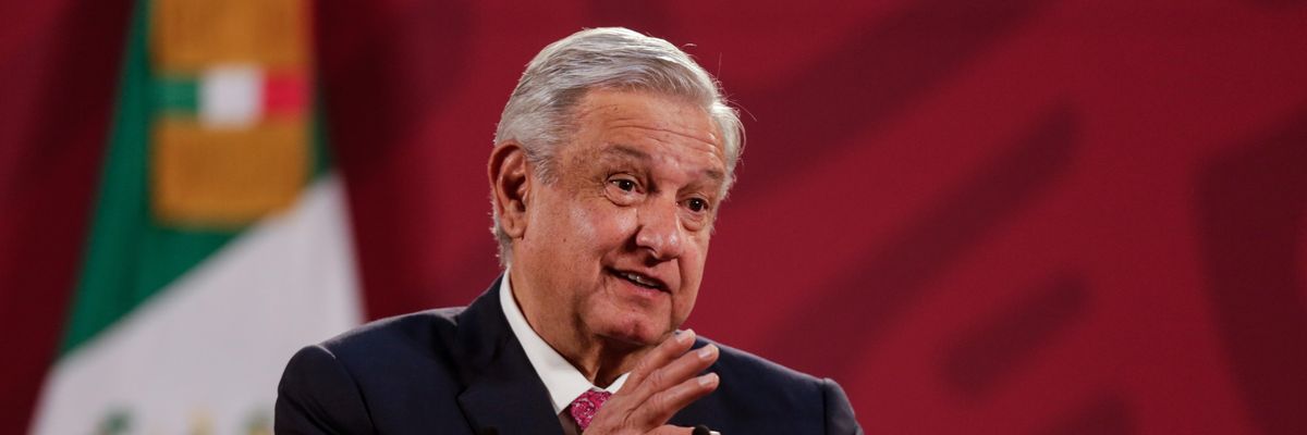 Mexican President Andrés Manuel López Obrador speaks at a press conference in Mexico City on Dec. 8, 2020.