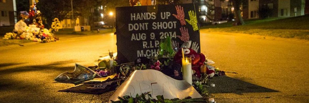 Michael Brown memorial.