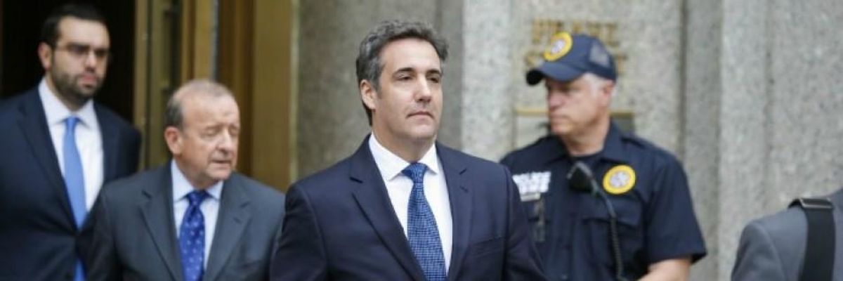 Michael Cohen Admits to Federal Court That Trump Directed Him to Violate Campaign Finance Laws
