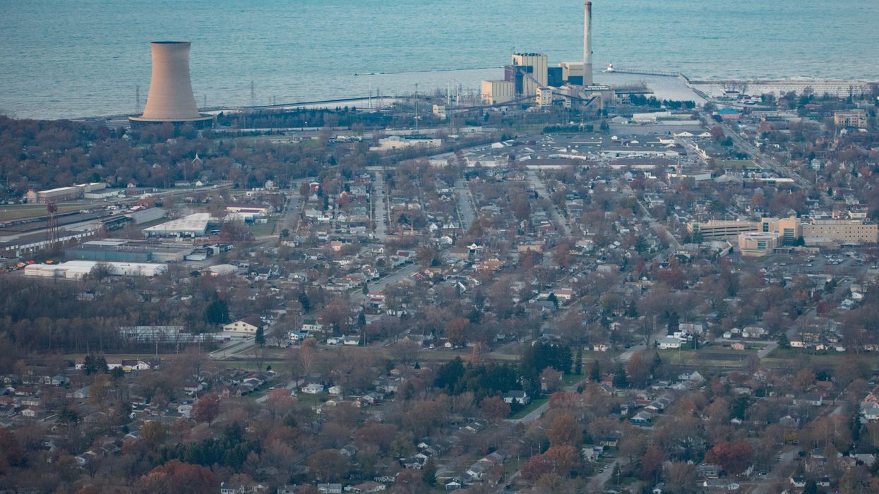 Michigan City, Indiana, with a coal-fired plant.